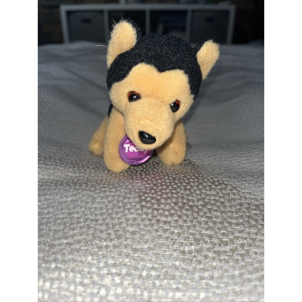 Gund Teddy German Shepherd Justice Puppy Dog Plush Collar 6" ~‎ NO LEASH